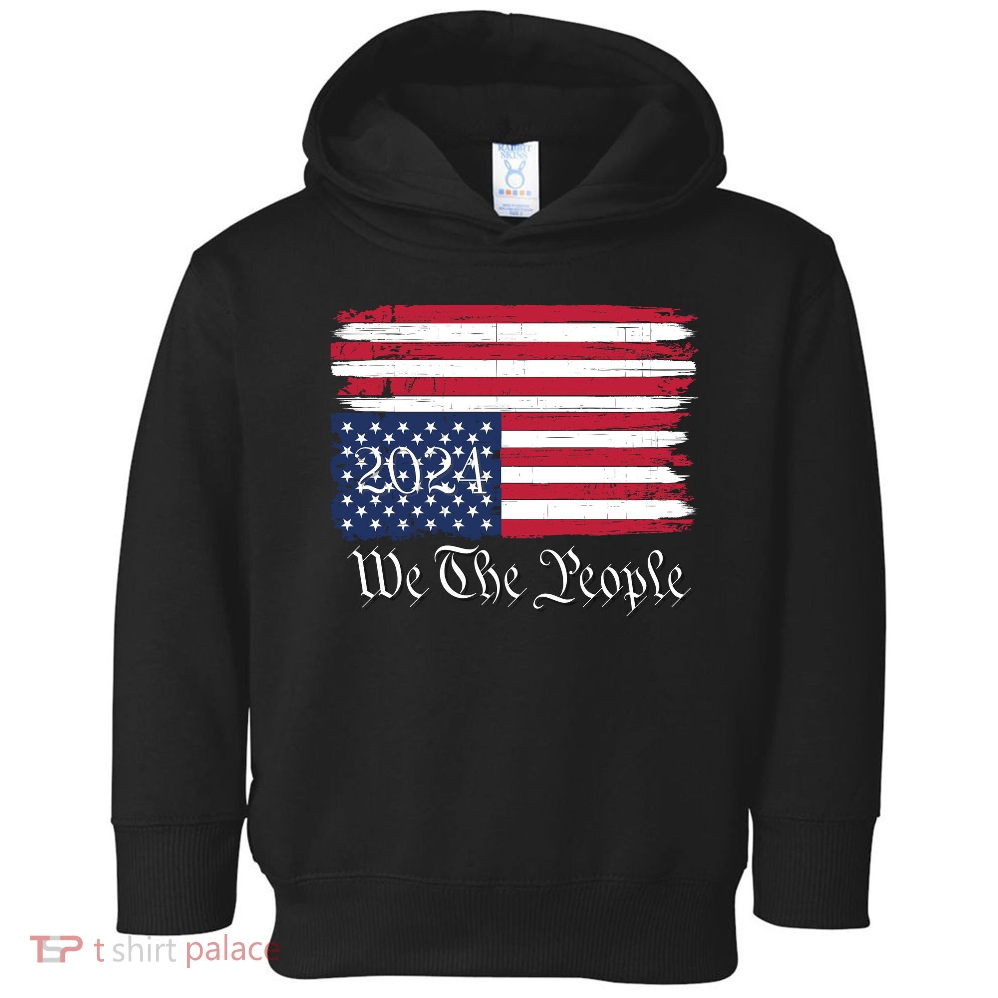We The People 2024 Distressed Usa Flag Save Our Republic Save Our Constitution Toddler Hoodie
