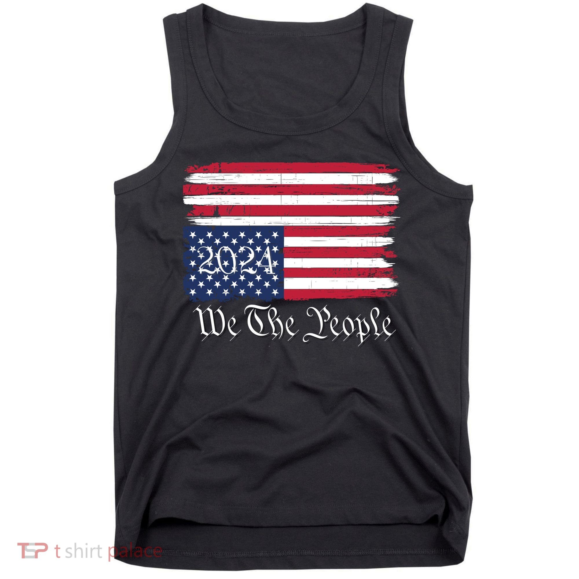 We The People 2024 Distressed Usa Flag Save Our Republic Save Our Constitution Tank Top