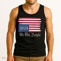 We The People 2024 Distressed Usa Flag Save Our Republic Save Our Constitution Tank Top thumb 3