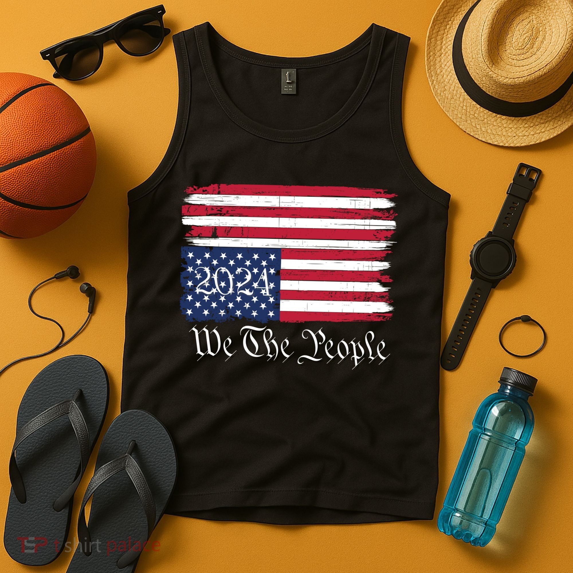 We The People 2024 Distressed Usa Flag Save Our Republic Save Our Constitution Tank Top