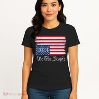 We The People 2024 Distressed Usa Flag Save Our Republic Save Our Constitution Women's T-Shirt thumb 4