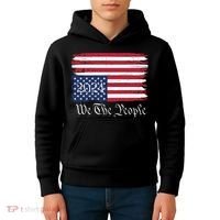 We The People 2024 Distressed Usa Flag Save Our Republic Save Our Constitution Kids Hoodie thumb 4