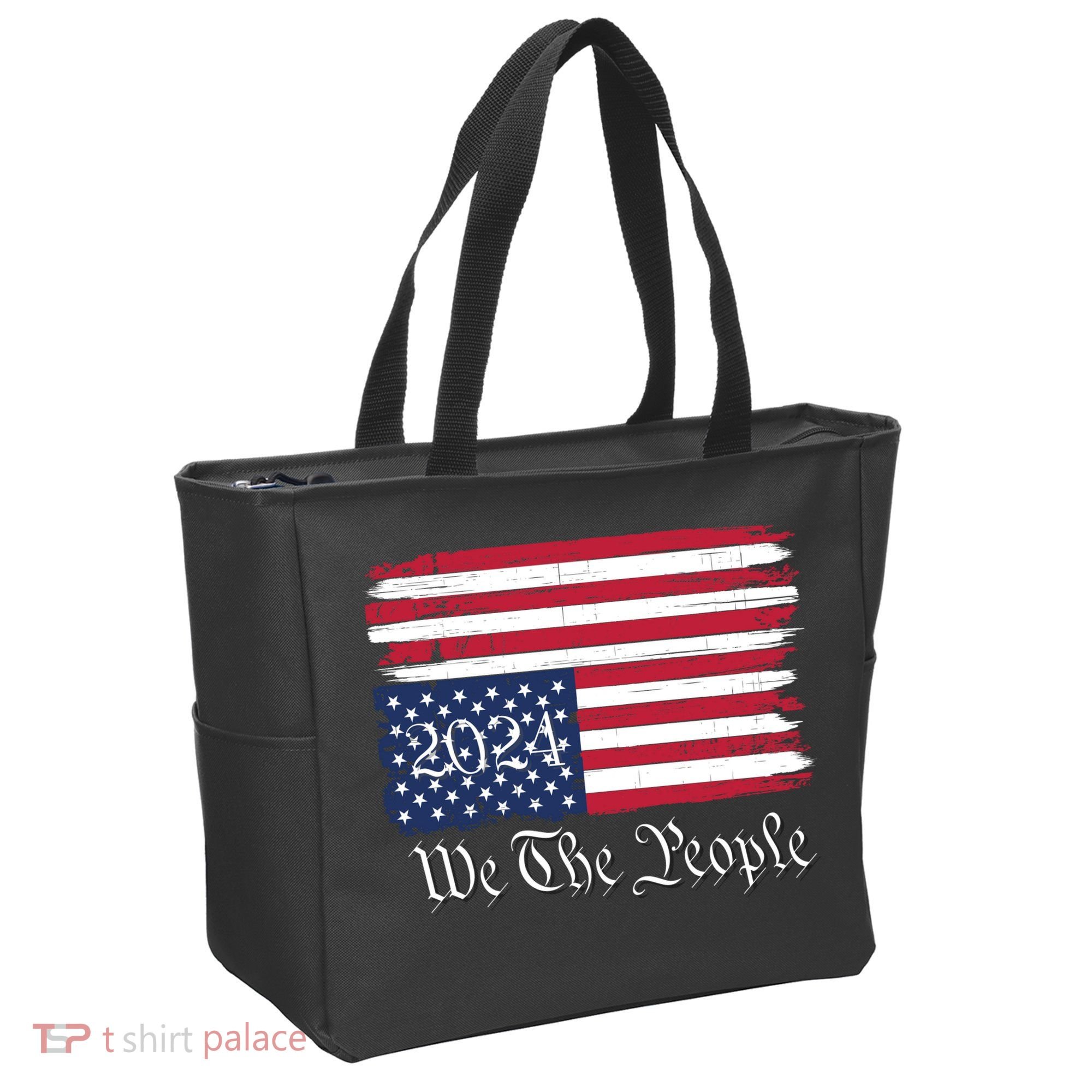 We The People 2024 Distressed Usa Flag Save Our Republic Save Our Constitution Tote Bag
