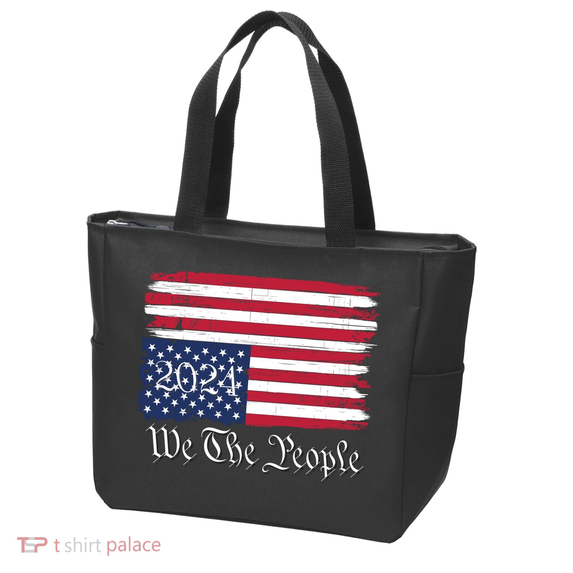 We The People 2024 Distressed Usa Flag Save Our Republic Save Our Constitution Tote Bag