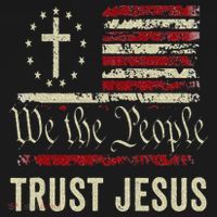 We The People Trust Jesus USA Flag Christian Patriotic Mousepad thumb 1