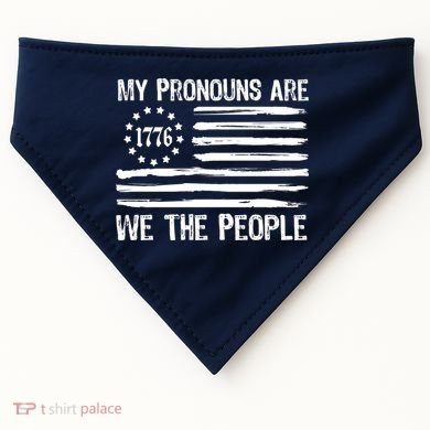 We The People 1776 Usa Gift USA-Made Doggie Bandana