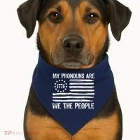 We The People 1776 Usa Gift USA-Made Doggie Bandana thumb 1