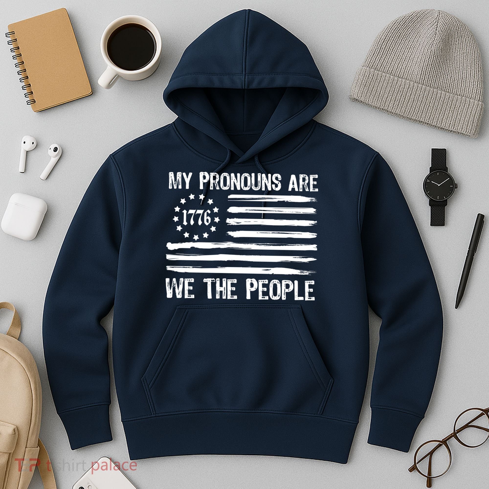 We The People 1776 Usa Gift Hoodie