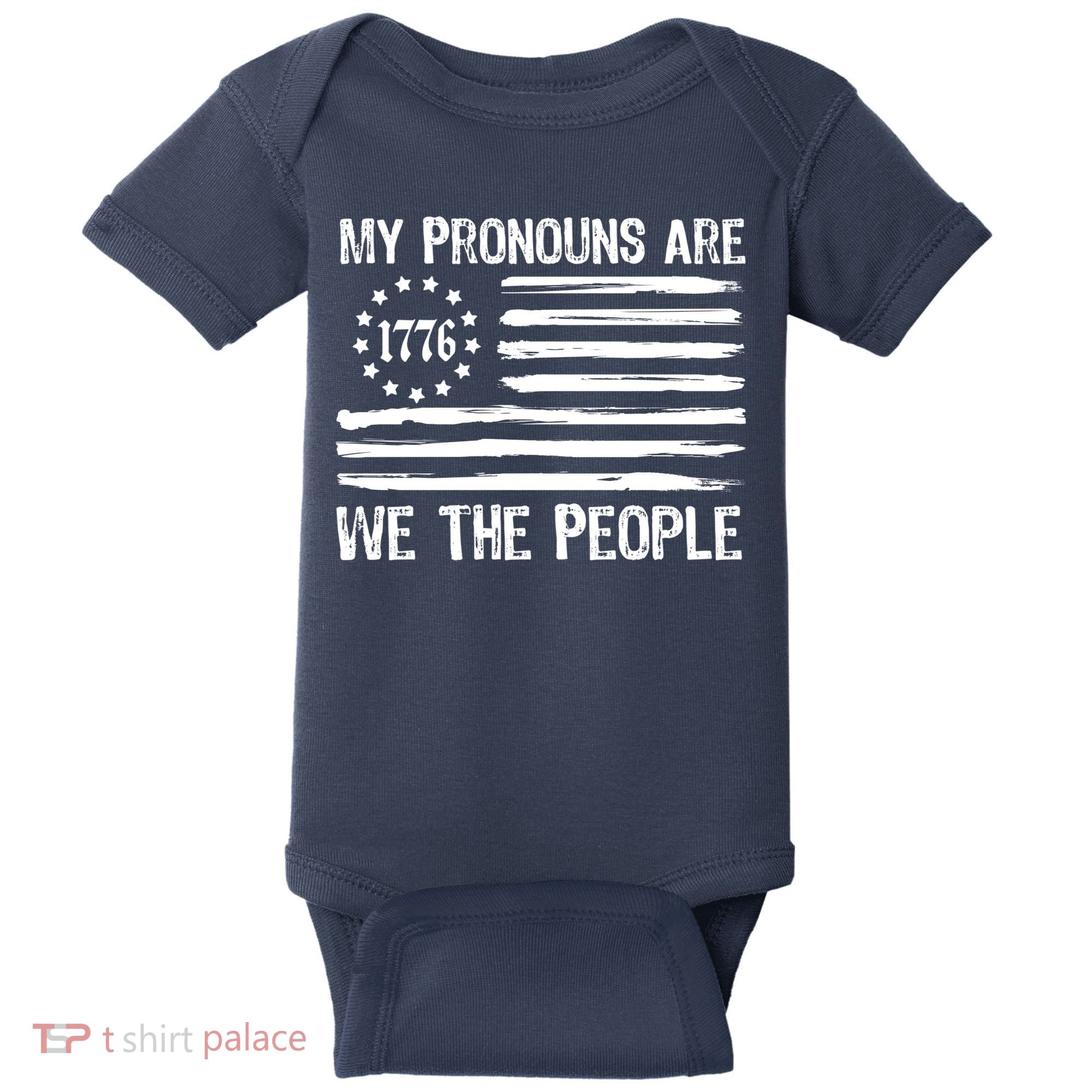 We The People 1776 Usa Gift Baby Bodysuit