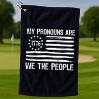 We The People 1776 Usa Gift Golf Towel thumb 1