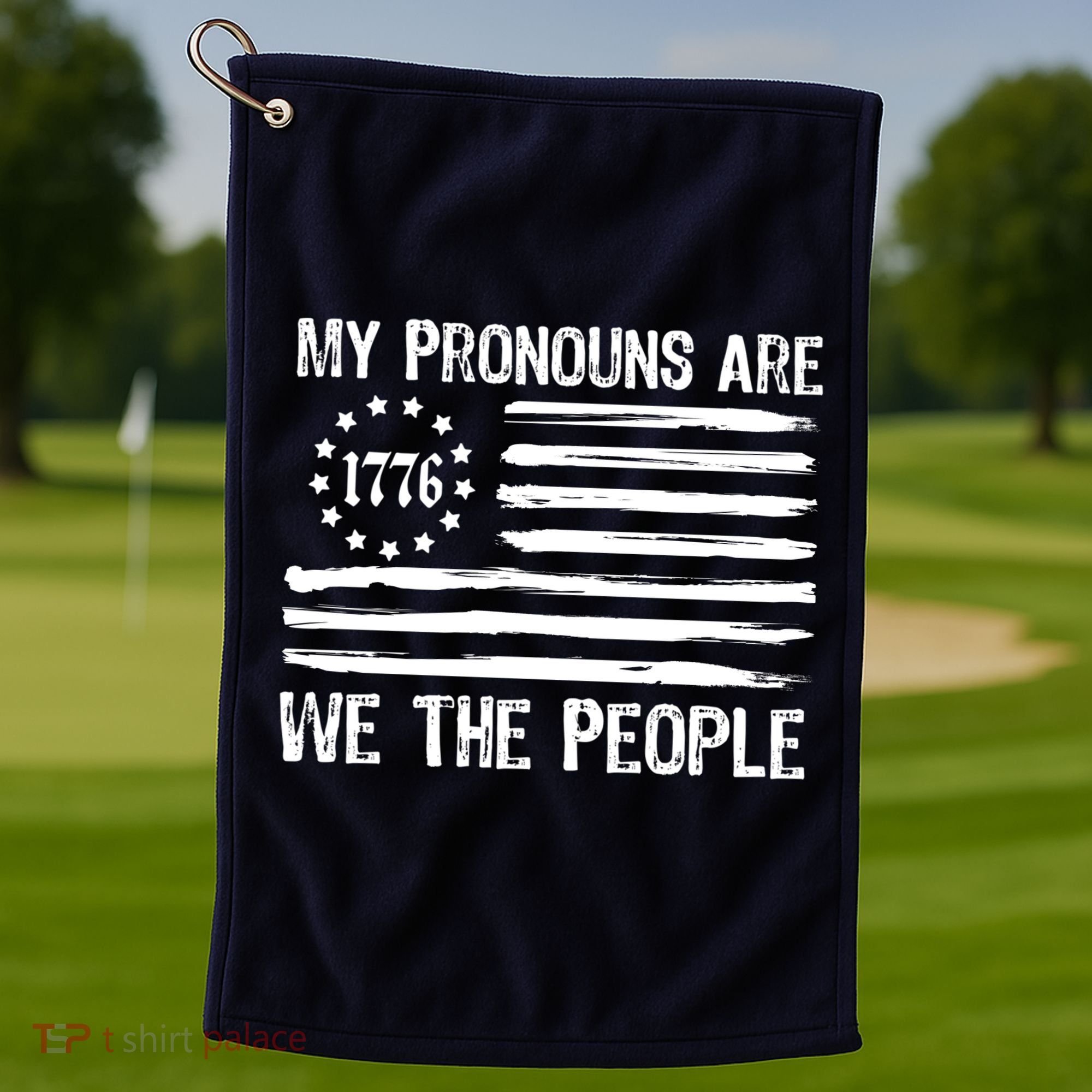 We The People 1776 Usa Gift Golf Towel