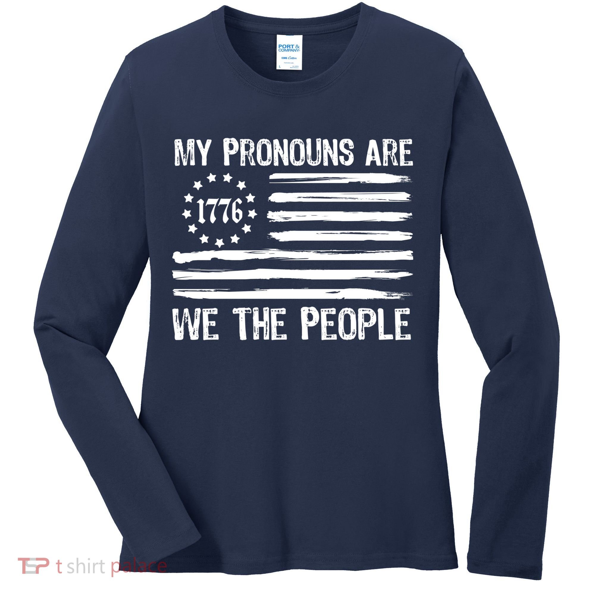 We The People 1776 Usa Gift Women's Long Sleeve Shirt