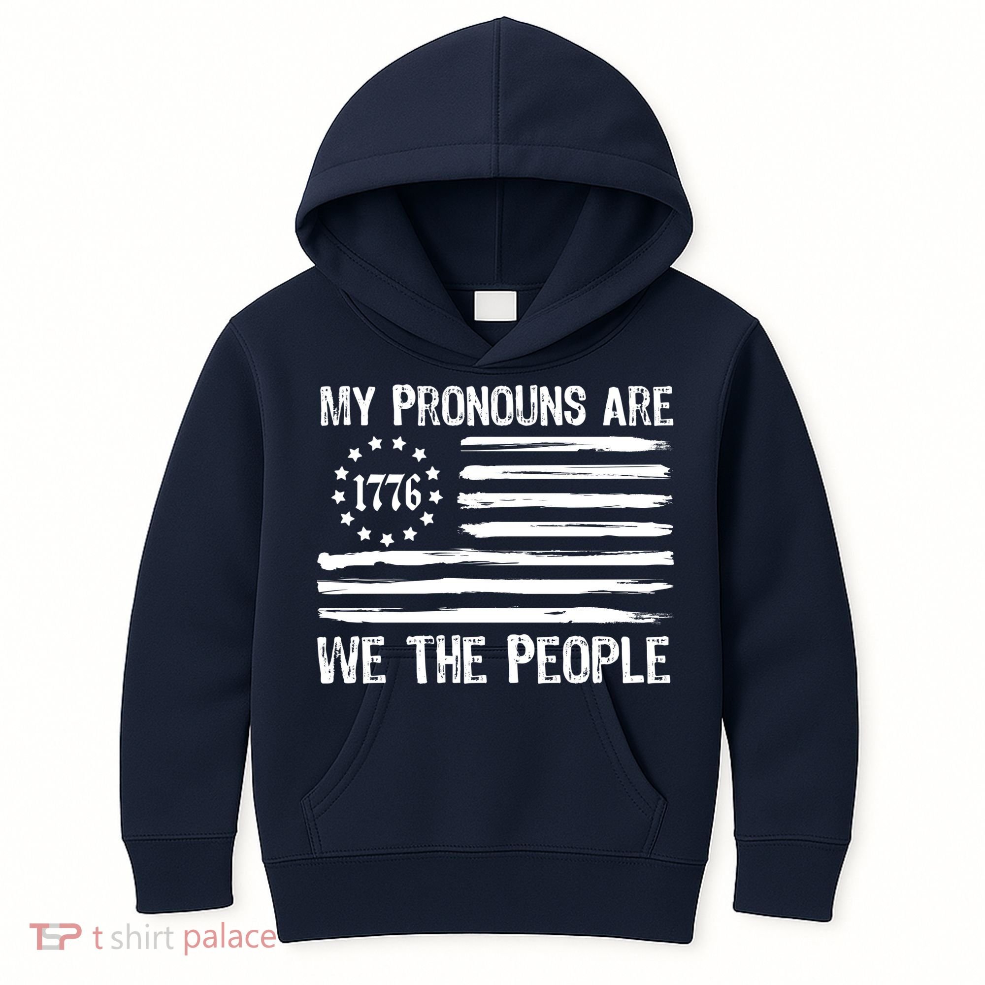 We The People 1776 Usa Gift Kids Hoodie