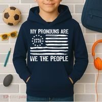 We The People 1776 Usa Gift Kids Hoodie thumb 2