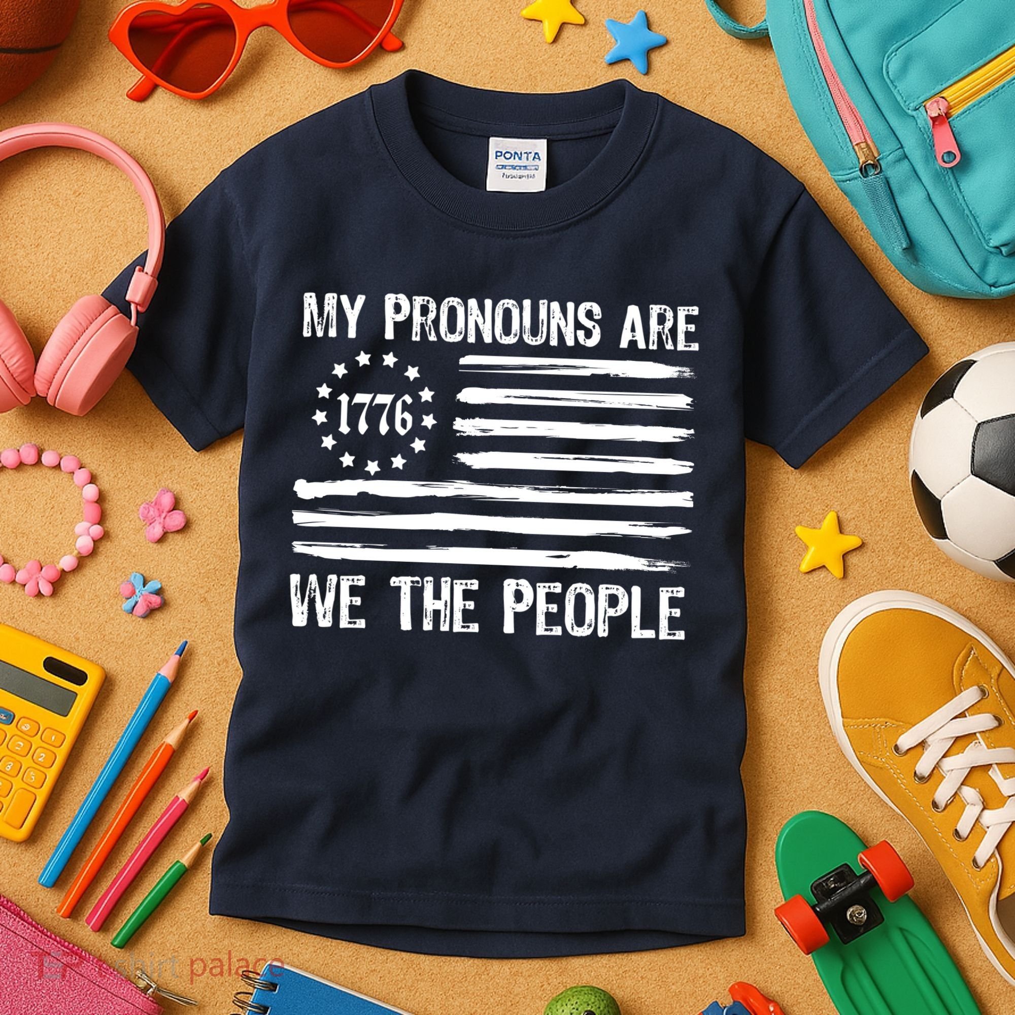 We The People 1776 Usa Gift Kids T-Shirt