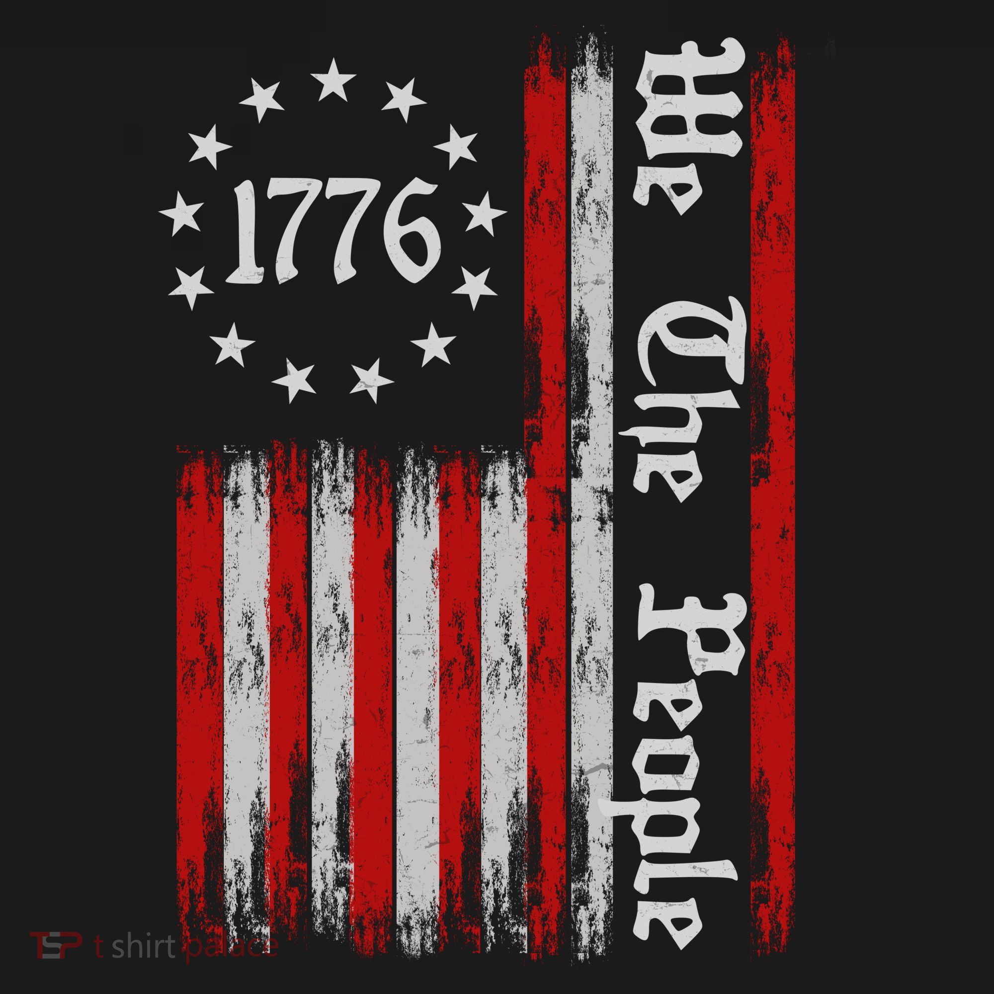 We The People 1776 Distressed USA American Flag Backpack