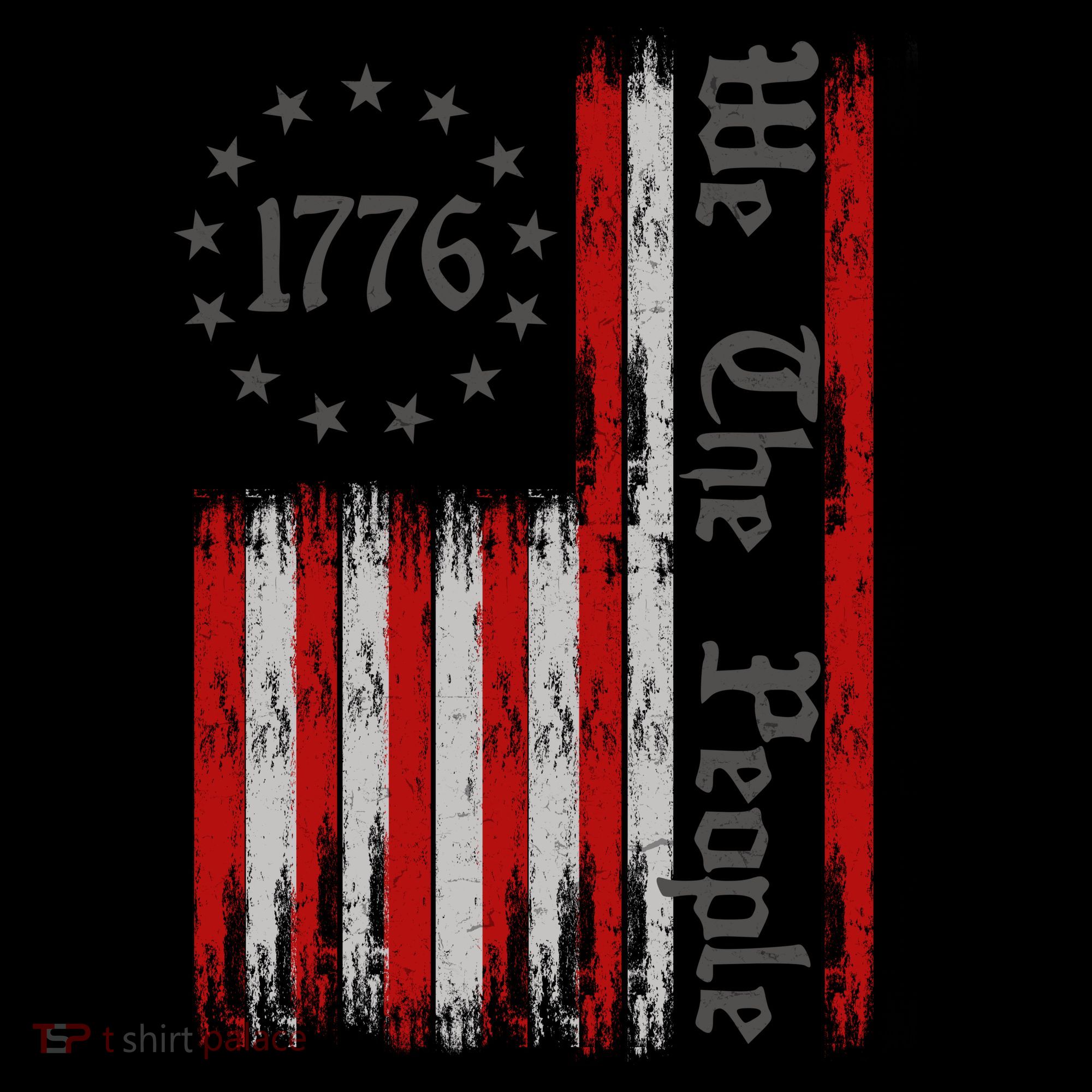 We The People 1776 Distressed USA American Flag Coffee Mug