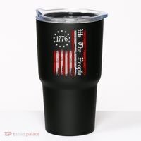 We The People 1776 Distressed USA American Flag Tumbler thumb 0