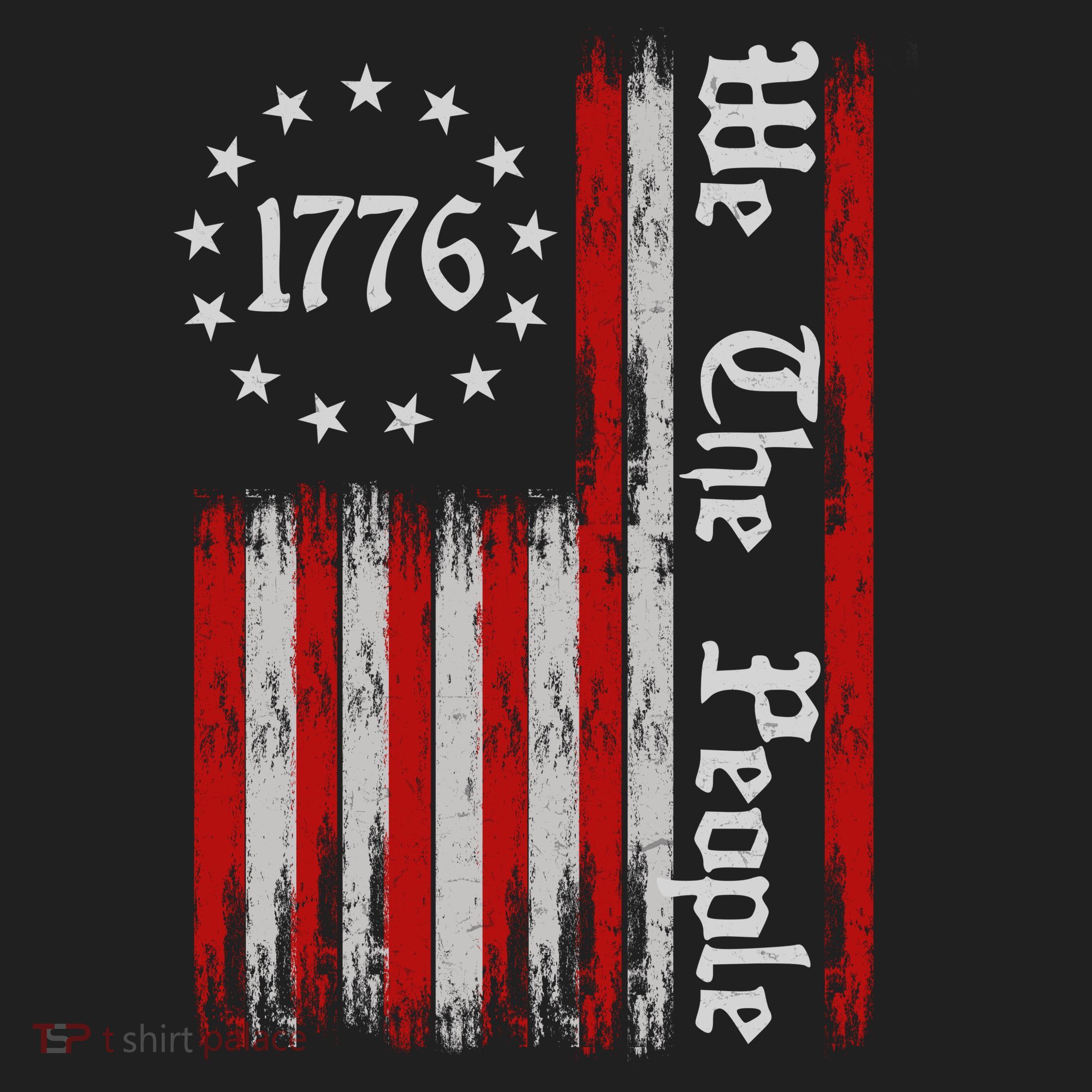 We The People 1776 Distressed USA American Flag Tumbler