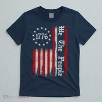 We The People 1776 Distressed USA American Flag T-Shirt thumb 5