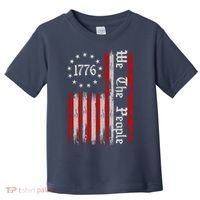 We The People 1776 Distressed USA American Flag Toddler T-Shirt thumb 0