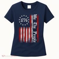 We The People 1776 Distressed USA American Flag Women's T-Shirt thumb 0