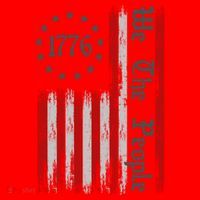 We The People 1776 Distressed USA American Flag Santa Hat thumb 1