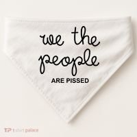 We The People Are Pissed Nicolle Wallace USA-Made Doggie Bandana thumb 0
