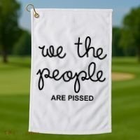 We The People Are Pissed Nicolle Wallace Golf Towel thumb 1