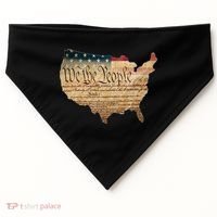 We The People Constitution Usa Flag 2nd Adt Gun Rights Gift USA-Made Doggie Bandana thumb 0