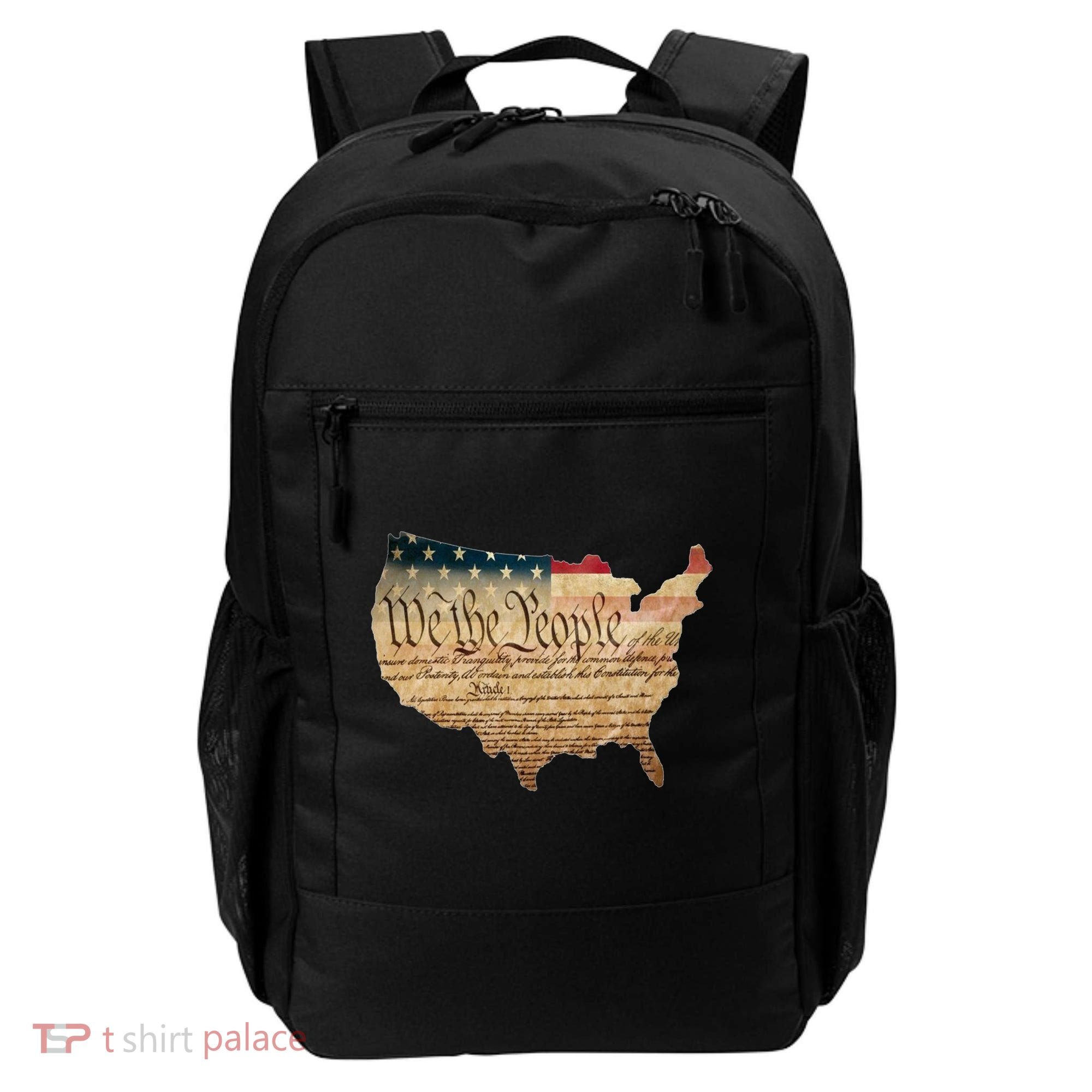 We The People Constitution Usa Flag 2nd Adt Gun Rights Gift Backpack