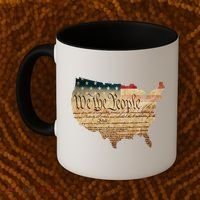 We The People Constitution Usa Flag 2nd Adt Gun Rights Gift Coffee Mug thumb 2