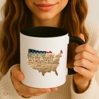 We The People Constitution Usa Flag 2nd Adt Gun Rights Gift Coffee Mug thumb 3