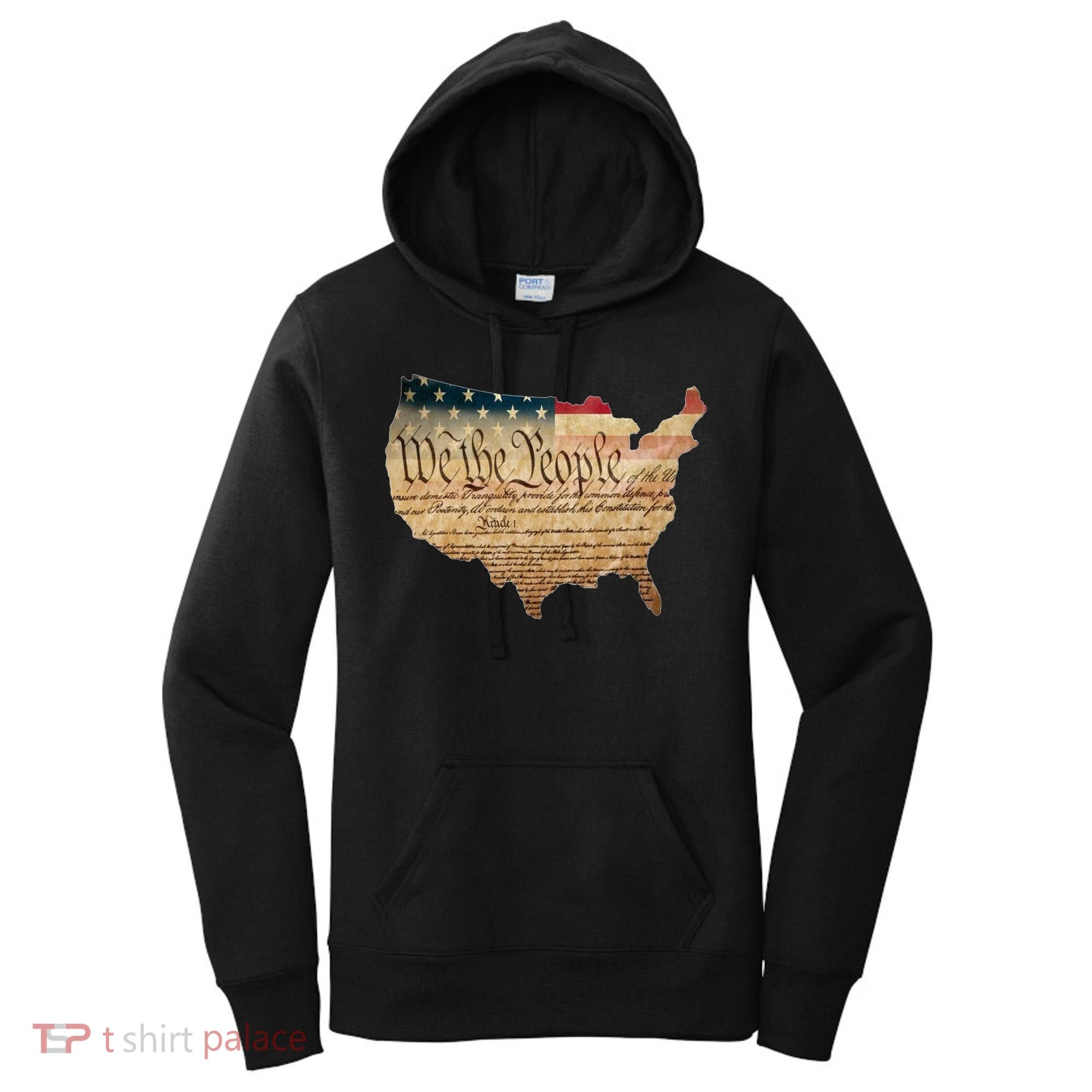 We The People Constitution Usa Flag 2nd Adt Gun Rights Gift Women's Hoodie