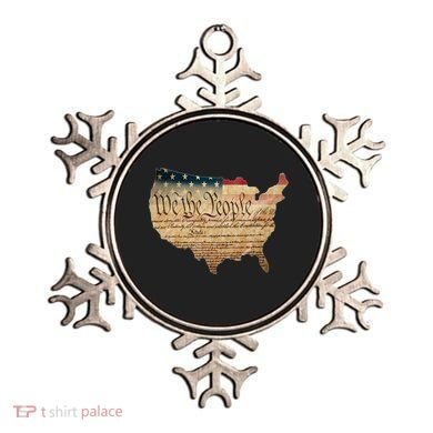 We The People Constitution Usa Flag 2nd Adt Gun Rights Gift Ornament