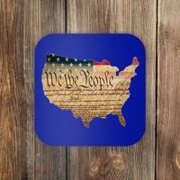We The People Constitution Usa Flag 2nd Adt Gun Rights Gift Coaster thumb 0