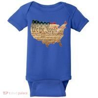 We The People Constitution Usa Flag 2nd Adt Gun Rights Gift Baby Bodysuit thumb 0