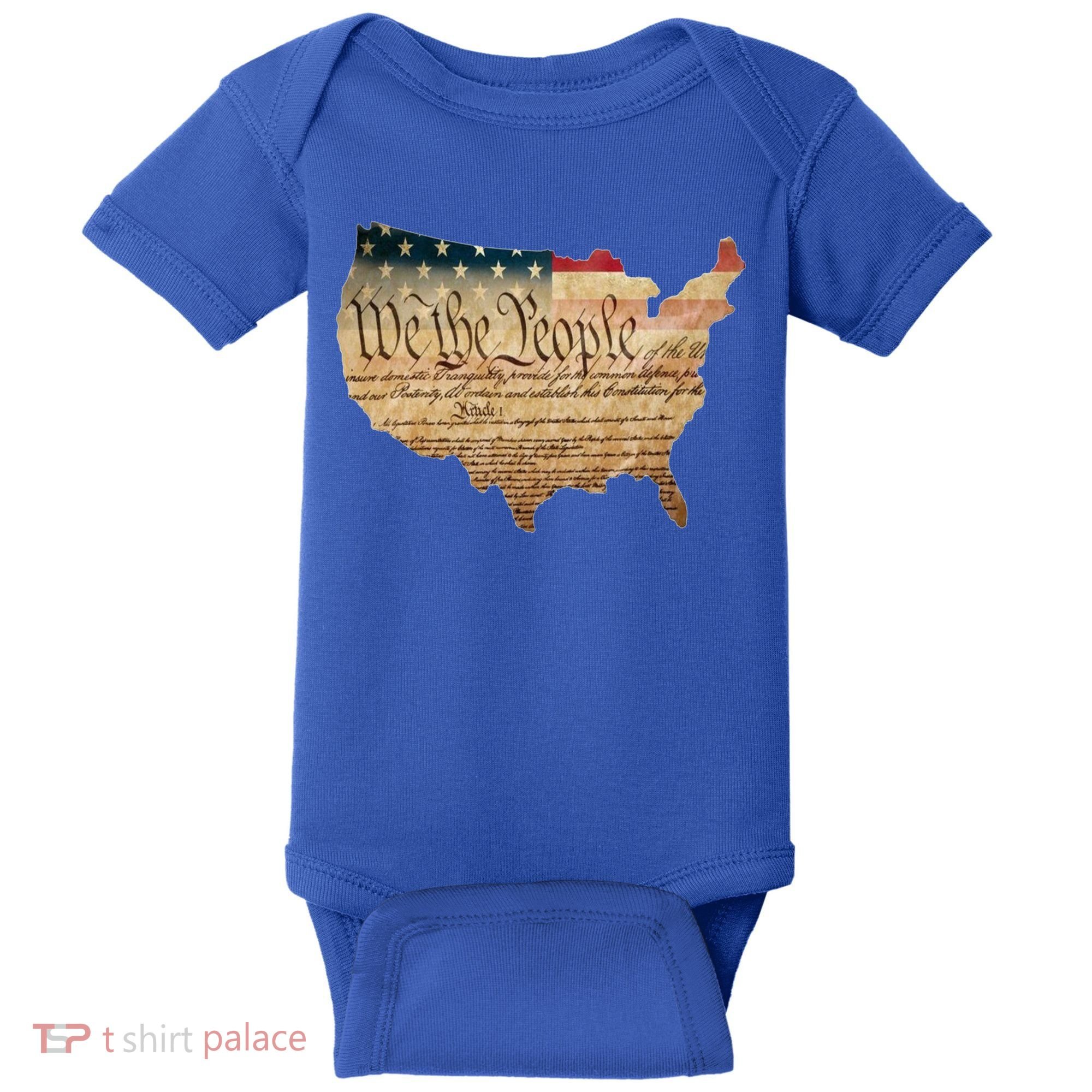 We The People Constitution Usa Flag 2nd Adt Gun Rights Gift Baby Bodysuit