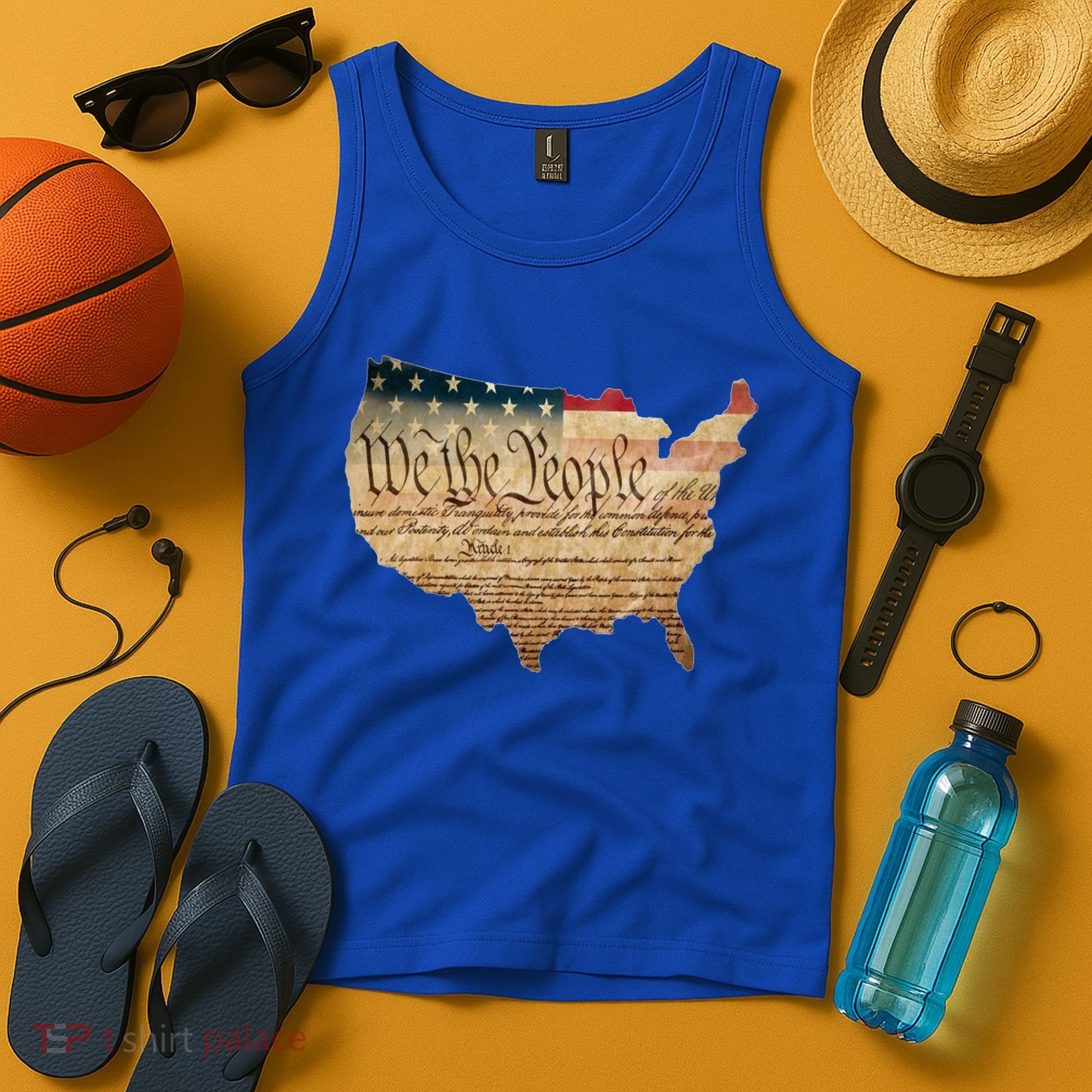 We The People Constitution Usa Flag 2nd Adt Gun Rights Gift Tank Top