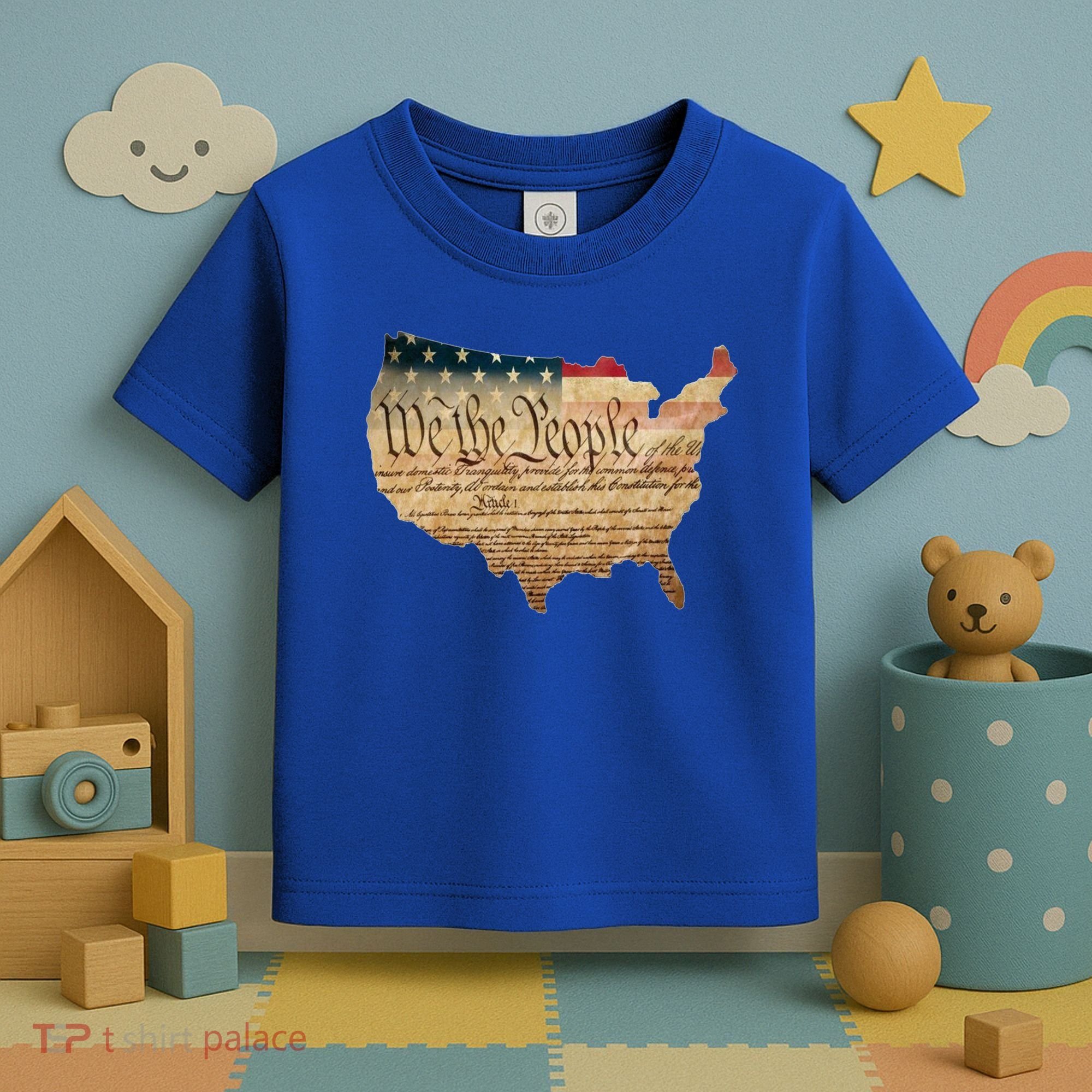 We The People Constitution Usa Flag 2nd Adt Gun Rights Gift Toddler T-Shirt