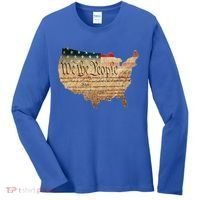 We The People Constitution Usa Flag 2nd Adt Gun Rights Gift Women's Long Sleeve Shirt thumb 0
