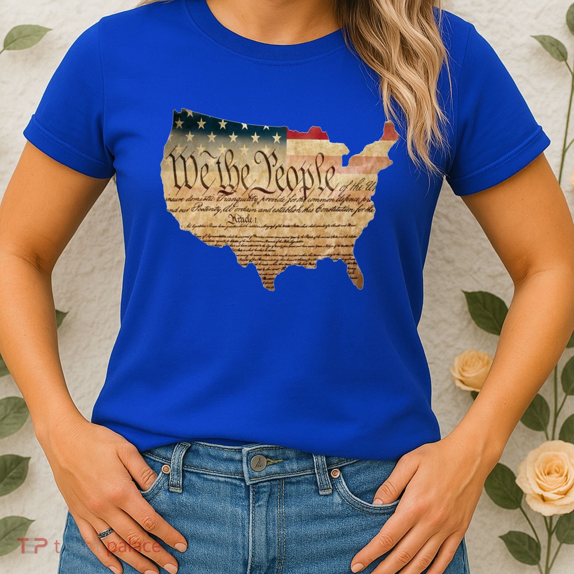 We The People Constitution Usa Flag 2nd Adt Gun Rights Gift Women's T-Shirt