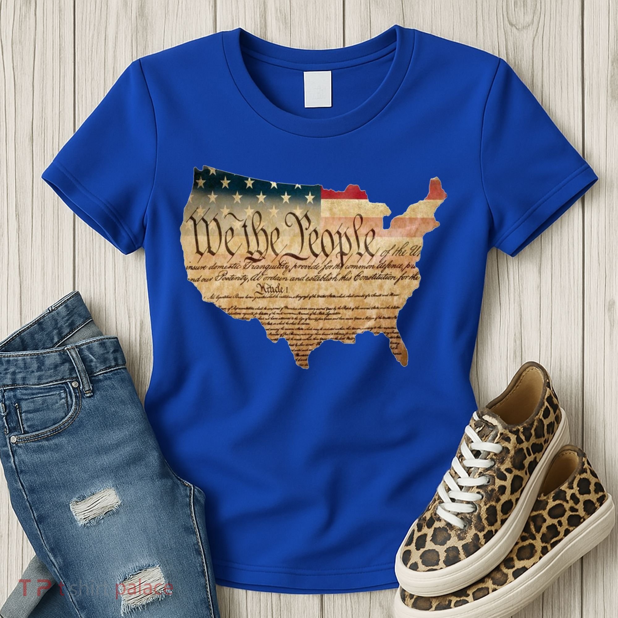 We The People Constitution Usa Flag 2nd Adt Gun Rights Gift Women's T-Shirt