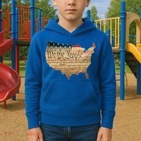 We The People Constitution Usa Flag 2nd Adt Gun Rights Gift Kids Hoodie thumb 2