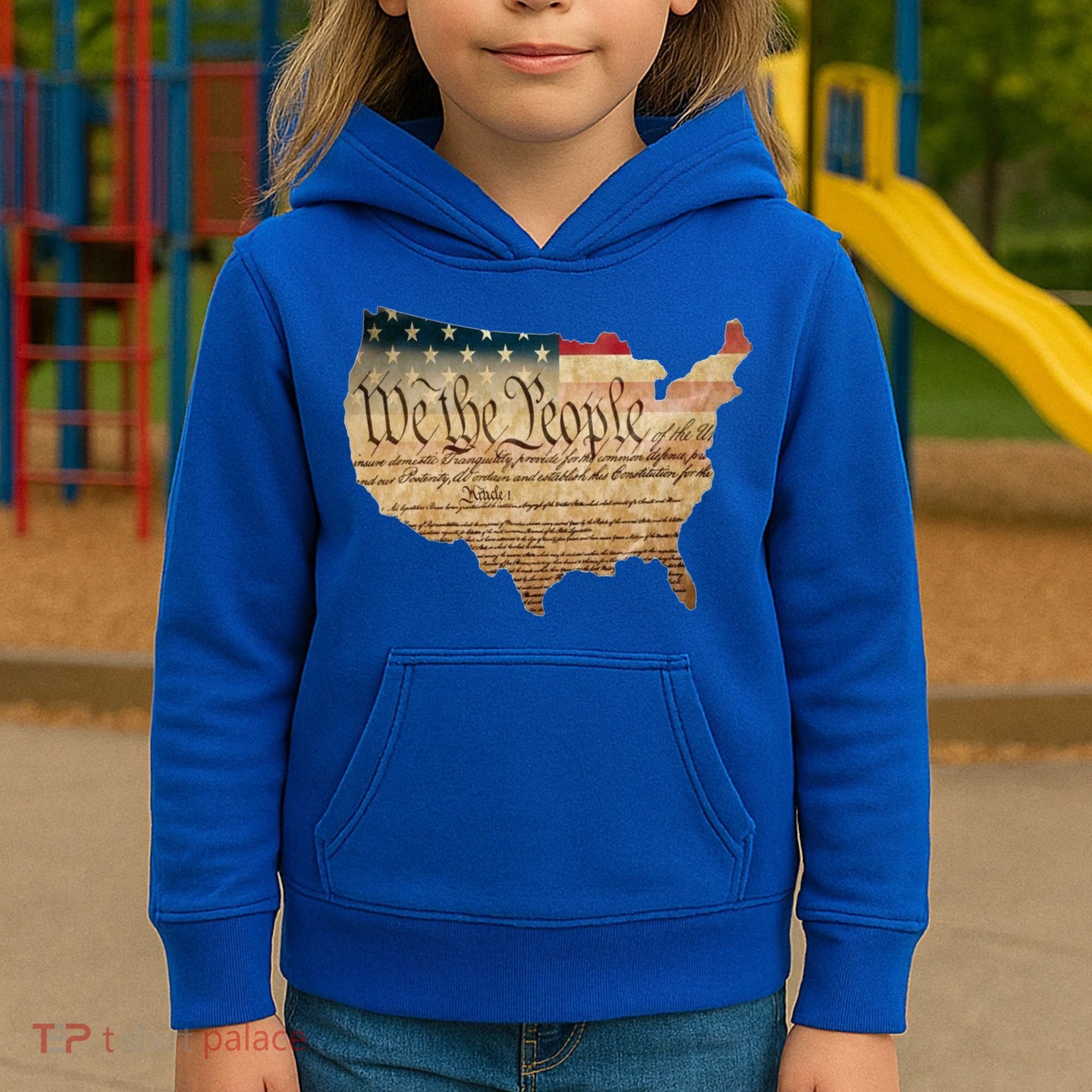 We The People Constitution Usa Flag 2nd Adt Gun Rights Gift Kids Hoodie