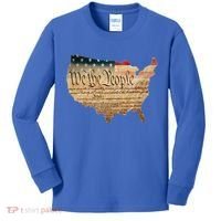 We The People Constitution Usa Flag 2nd Adt Gun Rights Gift Kids Long Sleeve Shirt thumb 0