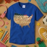 We The People Constitution Usa Flag 2nd Adt Gun Rights Gift Kids T-Shirt thumb 3