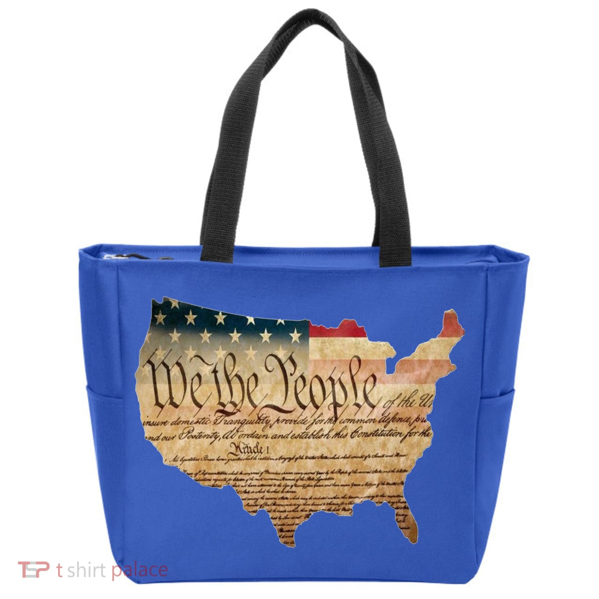 We The People Constitution Usa Flag 2nd Adt Gun Rights Gift Tote Bag