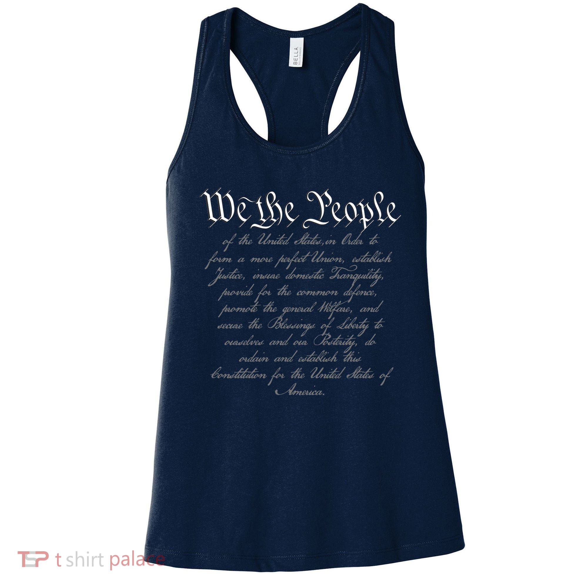 We The People US Constitution 4th Of July Patriotic Women's Tank Top