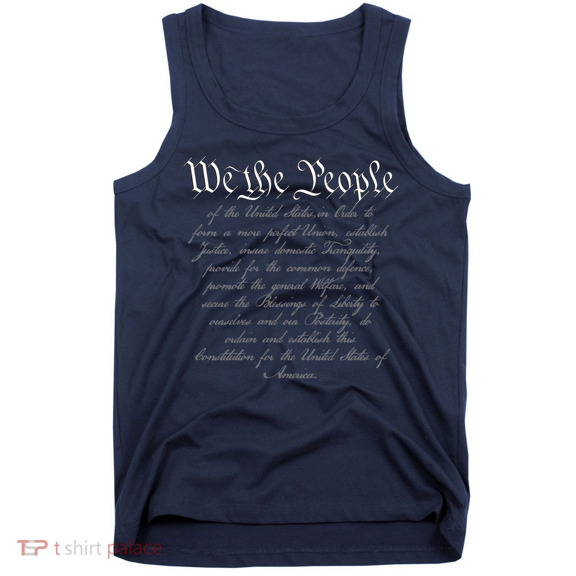 We The People US Constitution 4th Of July Patriotic Tank Top